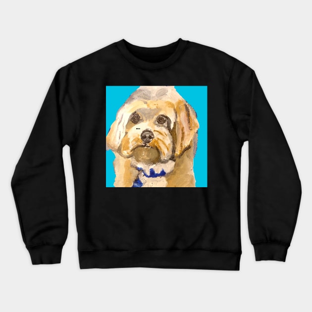 Maltipoo Crewneck Sweatshirt by Lil' Angel Pet Portraits